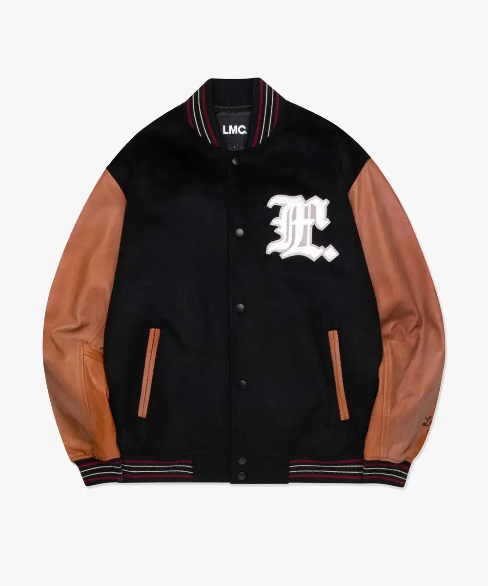 LMC ANGEL WOOL VARSITY JACKET black